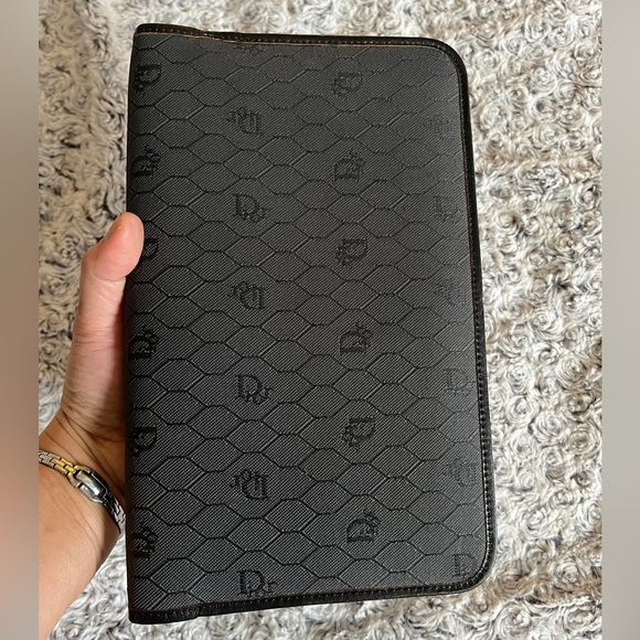 CHRISTIAN DIOR Vintage Monogram Crossbody Purse Signature Shoulder Bag Clutch CD - Picture 11 of 15